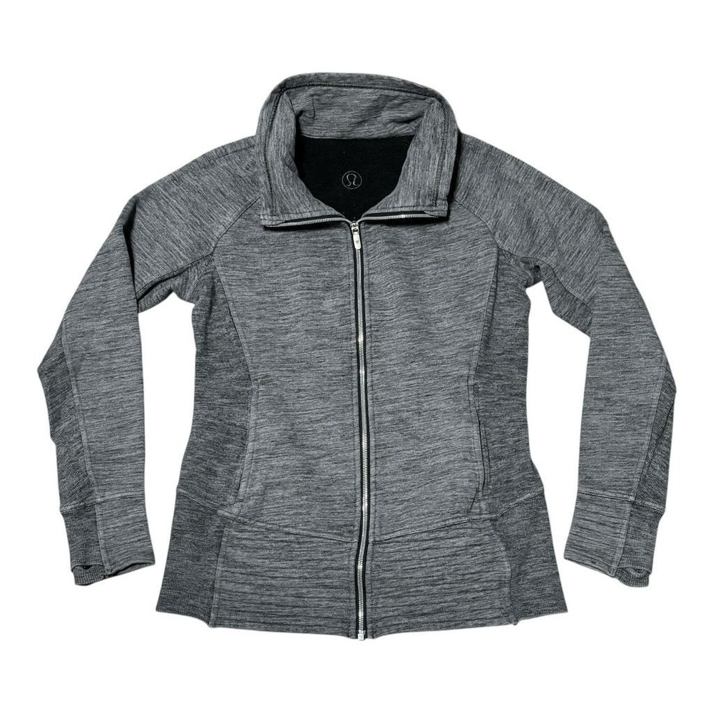 Lululemon Women's Gray Funnel Neck‎ Full Zip Jacket Size M